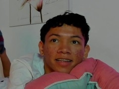 Hot teenage cam dude with adorable braces and acne