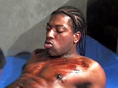 Wrestling black homosexuals banging and dick sucking