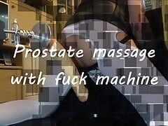 Prostate cum milking with sex machine