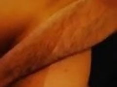 Daddy gaping my pussy wide open
