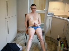 Stiffy Divine gets himself off in the kitchen