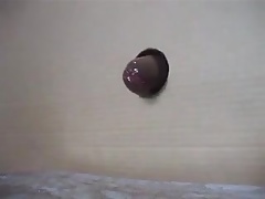 Black man cardboard fuck cum