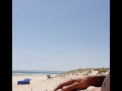 Beach masturbation