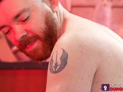 Nathan Daniels fisted deep by Logan Bell while masturbating