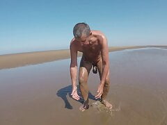 Muddy Day On The Beach