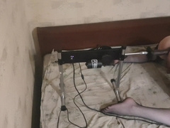 Sissy fucky-fucky home with machines