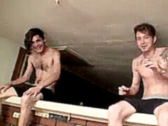 wonderful thugs masturbating their hairy knobs passionately