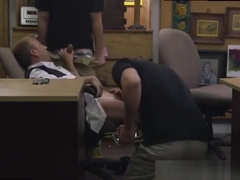 Blonde guy sucking dick for money