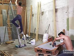 A young painter smashed by his colleague