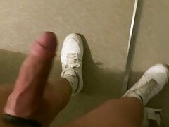 Jerking in Hotel Stairwell