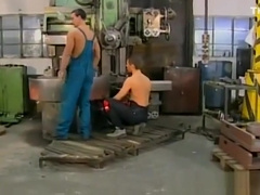 Factory hunk workers crazy wild and rough gay sex orgy