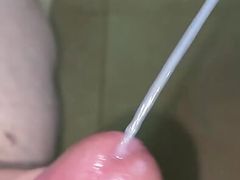 Cumshot with slow motion.