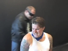 BG Hot beefy executive bound, gagged and stripped