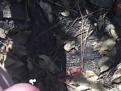Jake Weston cum in the woods