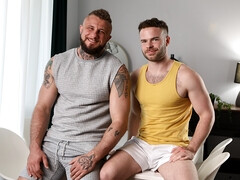 Vengeful fuck session with two kinky gay studs