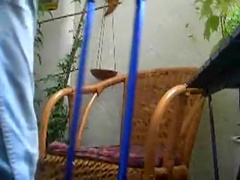 Jerk off with spunk flow in public whilst smokin'