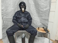 wanking in new Raincoat