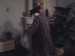 Sexy Mustache Daddy fucks her boyfriend in the living room