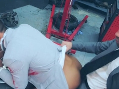 Men in suits try bareback anal together and experience best orgasms