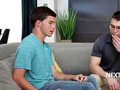 A instructor bangs his youngster student