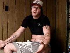 Straight thugs Lex Lane and Cay Denpriar masturbate