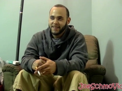 Horny Badass has stopped by to stroke out a load