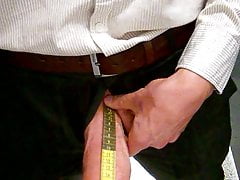 Measuring my 22 cm huge cock
