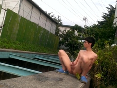 【6 Scene】Japanese boy peeing in public.
