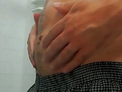 Borila horny at bathroom show us his dick and ass