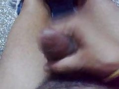 Masturbation salined cock and cum