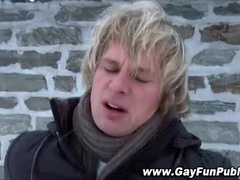 Naughty Homosexuals Popshot Boinking On Ski Slope