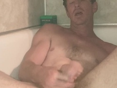 Boy shower, gay ass fingering, masturbation cum