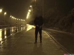 fetish heterosexual looking fellow enjoy to flash of in public