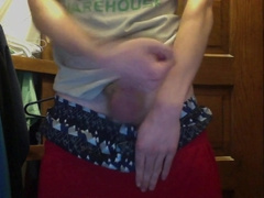 Gay Boy Sagging and Cum 3