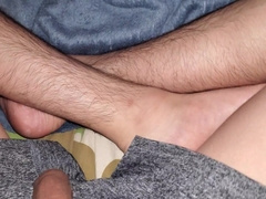 getting high smoking and displaying sausage after bedtime