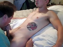 Tattooed Straight Guy Drained