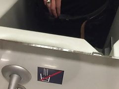 Big cock Big load Masturbating in the train