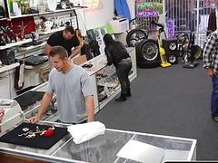 Young guy in need of cash has to give up his mouth and ass