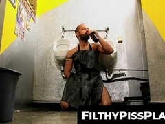 FilthyPissPlay.com - Homosexual freak begs for piss in his dirty little mouth