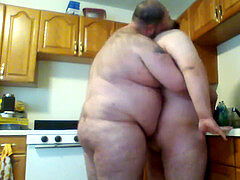 large hairy men In The Kitchen