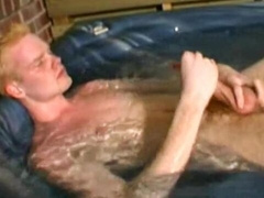 Andrew Medina plays around with his aroused dick