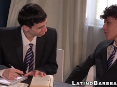 Latinos Leonel and Cesar relentlessly bareback and facialize each other