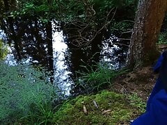 forest walk with masturbation hot cumshot getting horny by walking need handjob