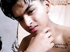 Handsome handjob masturbates until discarded only at home