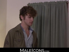 MaleIcons.com - Lad's initiation very first time rectal with a super hot suspended jock