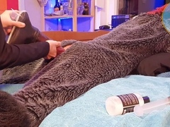 Male, hairy, watersports