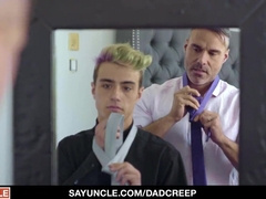 Suspended Stepdaddy penetrates young twunk son - DadCreep