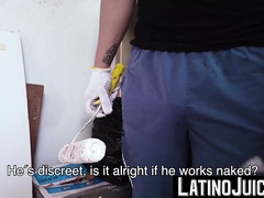 I painted my luscious gooey cum on twink punk Sonnys horny mouth 2