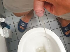 Master Ramon pisses and massages his hot cock in sexy silver satin shorts