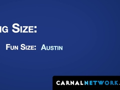 The Janitor Adam Ryan got a blazing blowjob and deepthroat from the young twink